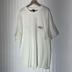 No Fear Hold On Tee XXL NWT White Oversized Graphic Shirt Racing Y2K Skate Vibe